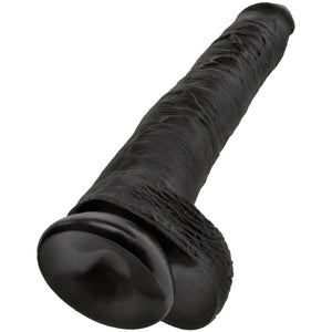 KING COCK - PÊNIS REALÍSTICO COM BOLAS 30.5 CM PRETO