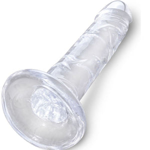 KING COCK - CLEAR PÊNIS REALÍSTICO 15.5 CM TRANSPARENTE