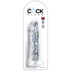 KING COCK - PÊNIS REALISTA CLARO 19.7 CM TRANSPARENTE