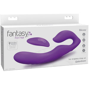 FANTASY FOR HER - VIBRADOR DE DUPLA PENETRAÇÃO CONTROLE REMOTO 9 NÍVEIS VIOLETA