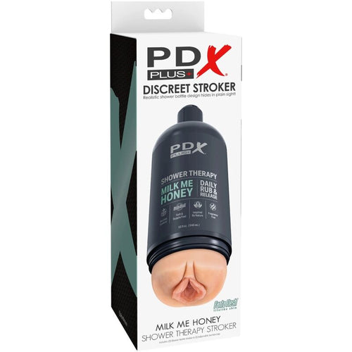 PDX PLUS - STROKER MASTURBATOR DESIGN DISCRETO DO GARRAFA DE SHAMPOO MILK ME HONEY