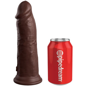 KING COCK - ELITE DILDO DE SILICONE REALISTA 20.3 CM CASTANHO