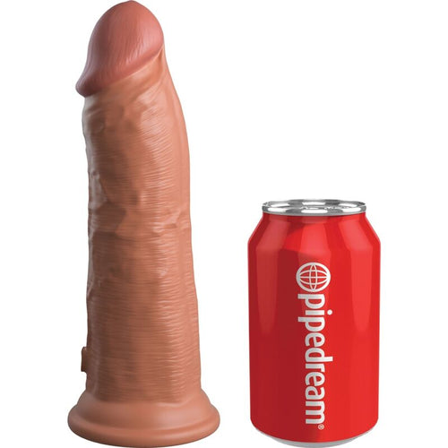 KING COCK - ELITE VIBRADOR REALÍSTICO E SILICONE 20.3 CM CARAMELO