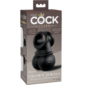 KING COCK - ELITE ANEL COM SILICONE DE TESTÍCULO