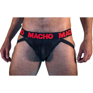 MACHO - MX26X2 JOCK PRETO/VERMELHO S