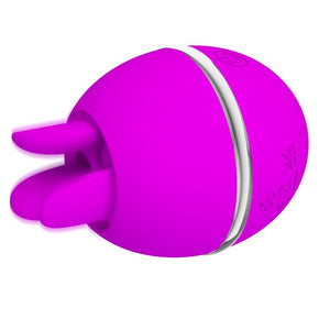 PRETTY LOVE - VIBRADOR DE SILICONE REDONDO ROXO BOLA GEMINI