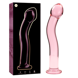 SÉRIE NEBULA BY IBIZA - MODELO 18 DILDO VIDRO BOROSILICADO TRANSPARENTE 18.5 CM -O- 3.5 CM