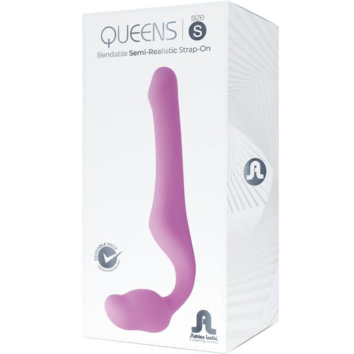 ADRIEN LASTIC - QUEENS STRAP-ON FLEXÍVEL ROSA TAMANHO S