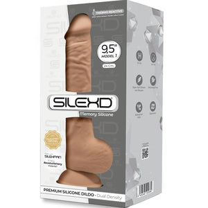 SILEXD - MODELO 1 PÊNIS REALÍSTICO PREMIUM SILEXPAN SILICONE CARAMELO 24 CM