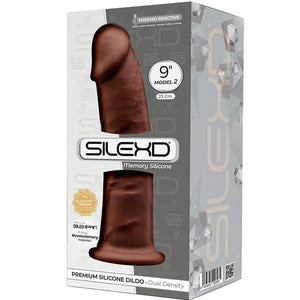 SILEXD - MODELO 2 PÊNIS REALÍSTICO PREMIUM SILEXPAN SILICONE MARROM 23 CM