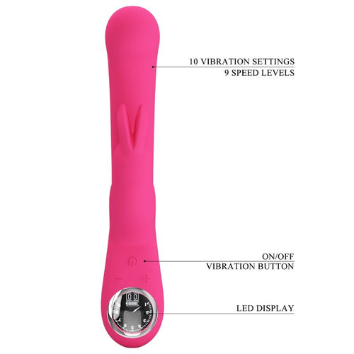 PRETTY LOVE - VIBRADOR DE COELHO LAMAR E PONTO G ROSA