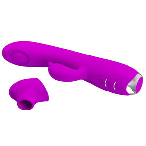 PRETTY LOVE - VIBRADOR SUCKER RECARREGVEL REGINA ROXO