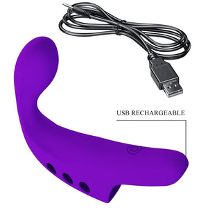 PRETTY LOVE - VIBRADOR DE DEDO RECARREGVEL GORGON ROXO