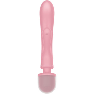 SATISFYER - TRIPLE LOVER RABBIT VIBRADOR MASSAGER ROSA