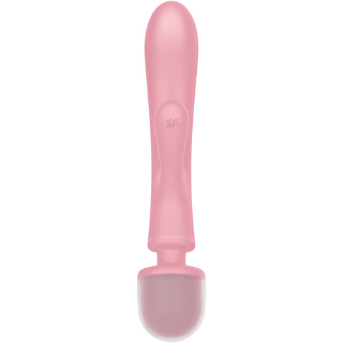 SATISFYER - TRIPLE LOVER RABBIT VIBRADOR MASSAGER ROSA