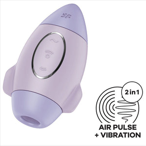 SATISFYER - VIBRADOR DE IMPULSO DUPLO PEQUENO LILAC MISSION CONTROL