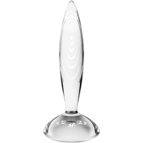 SATISFYER - PLUG ANAL DE CRISTAL ESPUMANTE