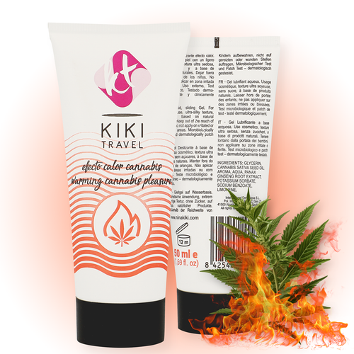 KIKÍ TRAVEL - CANNABIS LUBRIFICANTE DE EFEITO QUENTE 50 ML