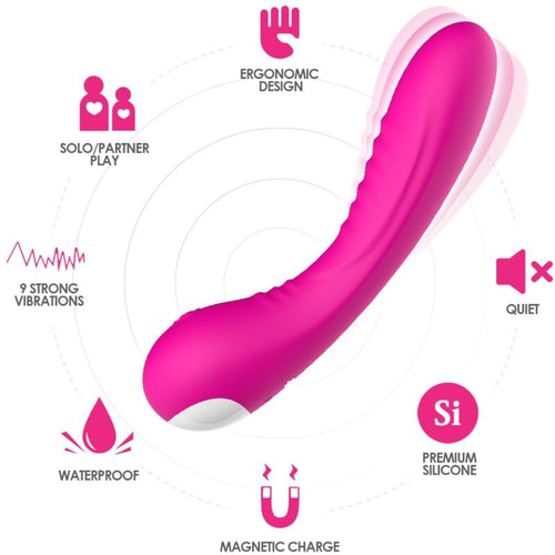 ARMONY - VIBRADOR LEGEND SILICONE FÚCSIA