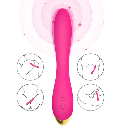 ARMONY - FLAMINGO VIBRADOR MULTPOSIÇÃO FÚCSIA