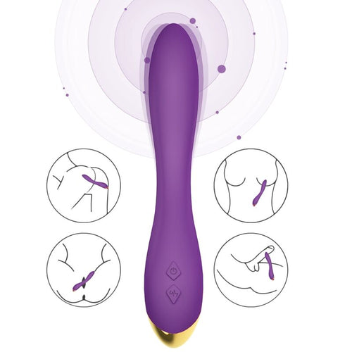 ARMONY - FLAMINGO VIBRADOR MULTIPOSIÇÃO ROXO