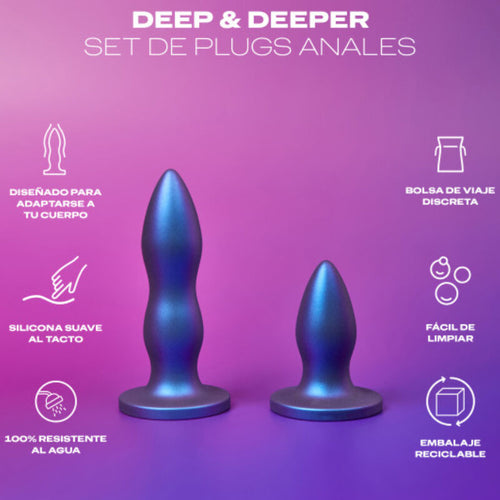 DUREX - TOY CONJUNTO DE PLUG ANAL DEEP & DEEPER