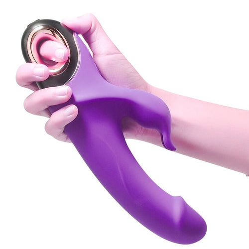 ARMONY - METEROR DILDO VIBRADOR COELHO ROTATOR ROXO