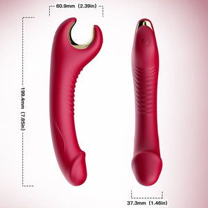 ARMONY - PRINCE DILDO VIBRADOR E ROTATOR VERMELHO