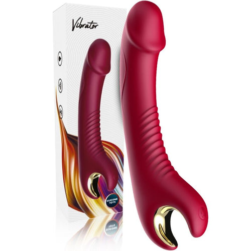 ARMONY - PRINCE DILDO VIBRADOR E ROTATOR VERMELHO