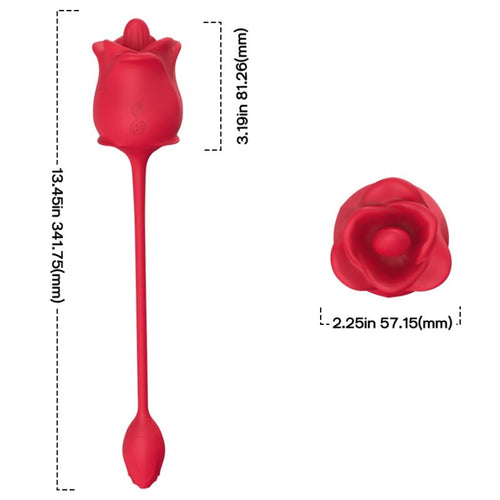 ARMONY - ESTIMULADOR E VIBRADOR ROSA COLA VERMELHO