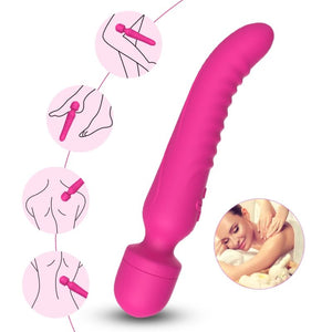 ARMONY - MASSAGER MISSÃO E VIBRADOR EFEITO DE CALOR FÚCSIA