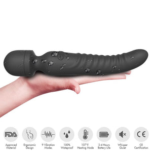 ARMONY - MASSAGER MISSION E VIBRADOR EFEITO DE CALOR PRETO