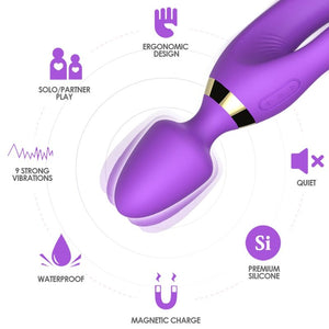 ARMONY - MASSAGER E VIBRADOR COELHO ROXO