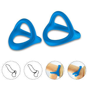 ARMONY - ANEL DUPLO SILICONE TRESOR AZUL