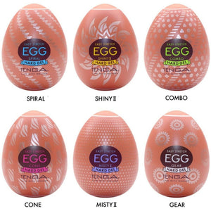 TENGA - PACOTE DE OVOS MASTURBADOR HARD BOILED 6 UNIDADES