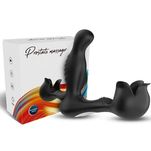 ARMONY - VIBRADOR SURROUND ANAL E ESTIMULADOR TESTICULOS CONTROLE REMOTO PRETO