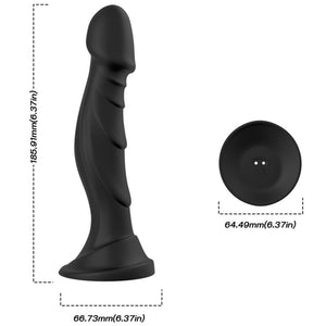 ARMONY - VIBRADOR DILDO E PLUG ANAL CONTROLE REMOTO PRETO