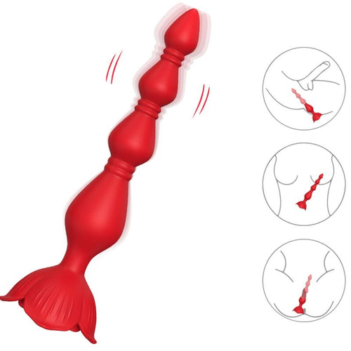 ARMONY - PAGODE VIBRADOR ROSA E PLUG ANAL VERMELHO