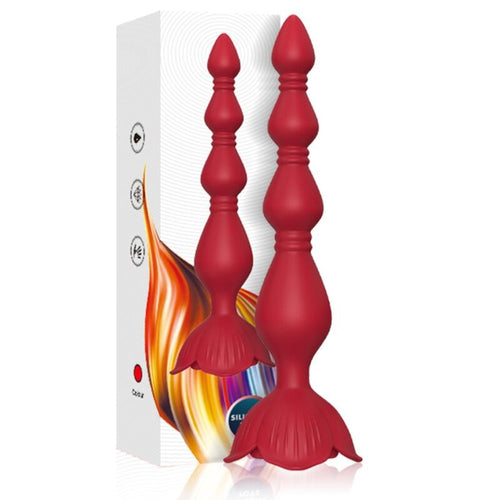 ARMONY - PAGODE VIBRADOR ROSA E PLUG ANAL VERMELHO