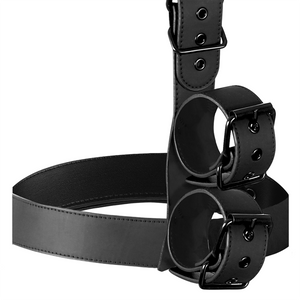 FETISH SUBMISSIVE BONDAGE - CONJUNTO DE RESTRAINT CORPORAL DE COLAR E PULSO