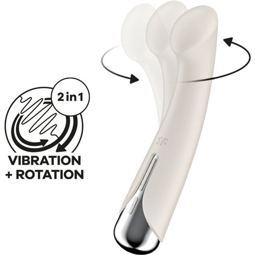 SATISFYER - SPINNING G-SPORT 1 VIBRADOR ROTATOR VERMELHO