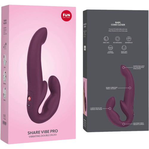 FUN FACTORY - SHARE VIBE PRO VIBRADOR DUPLO VIOLETA