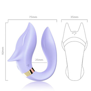 ARMONY - VIBRADOR FOX PARA CASAIS COM CONTROLE REMOTO ROXO