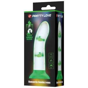 PRETTY LOVE - DILDO MÁGICO NIGHTFALL SEM VIBRAÇÃO VERDE LUMINOSO