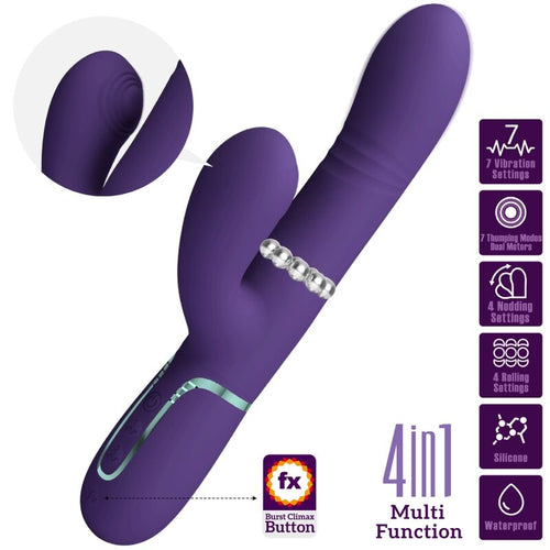 PRETTY LOVE - VIBRADOR MULTIFUNÇÃO G-SPOT ROXO