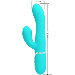 PRETTY LOVE - VIBRADOR MULTIFUNÇÃO G-SPOT AQUA VERDE