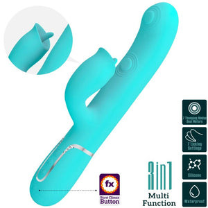 BONITO AMOR - VIBRADOR DE COELHO COM LAMBIDA AQUA VERDE