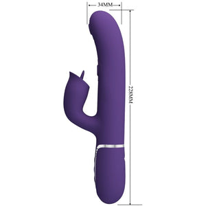 BONITO AMOR - VIBRADOR DE COELHO COM LAMBIDA ROXO