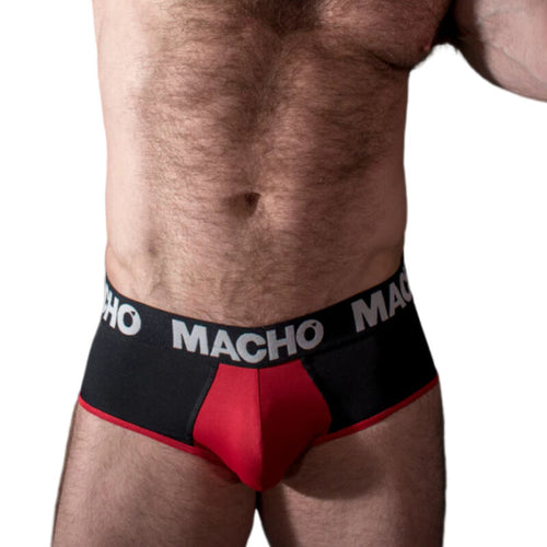 MACHO - MS26N SLIP PRETO/VERMELHO S