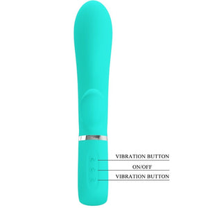 PRETTY LOVE - VIBRADOR MULTIFUNO G-SPOT THOMAS AQUA VERDE